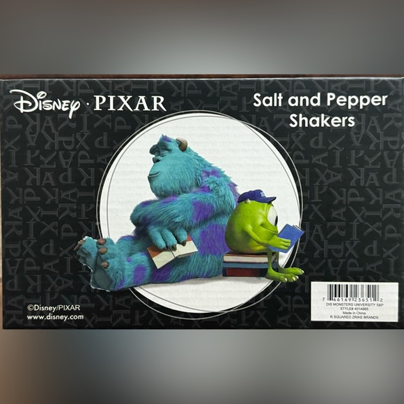 Salt & Pepper Shakers - Mike & Sully University - NEW - Picture 3 of 6